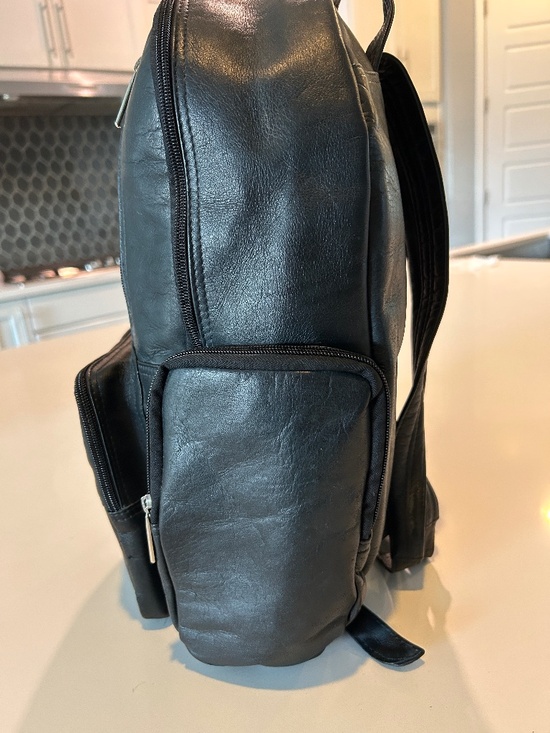 Genuine Leather Multi-Pocket Backpack main image 4